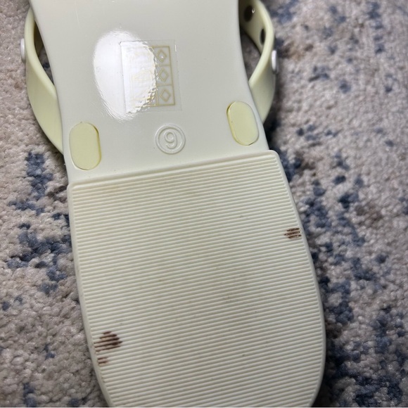Tory Burch Light Green Studded Jelly Sandals Size 9 - Picture 8 of 8
